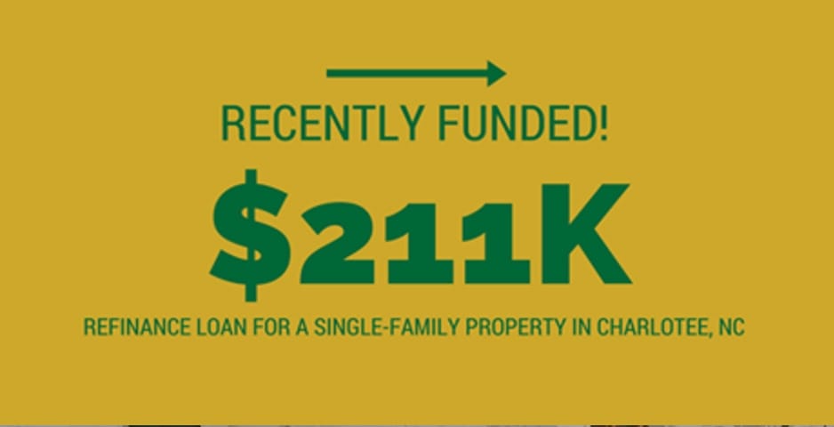 E-211 $211k Refinance loan in Charlote, NC